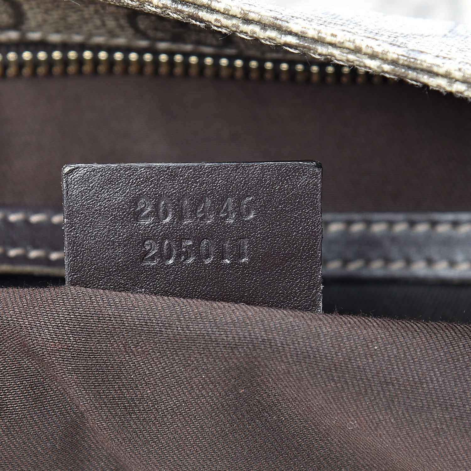 Gucci GG Supreme Monogram Medium Flat Messenger Bag Dark Brown 6 of 12