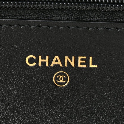 Chanel Caviar Quilted Boy Wallet On Chain WOC Black 5 of 9
