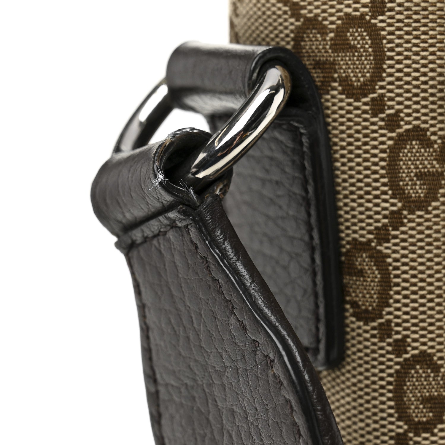 Gucci Monogram Flap Messenger Bag Beige Dark Brown 11 of 11