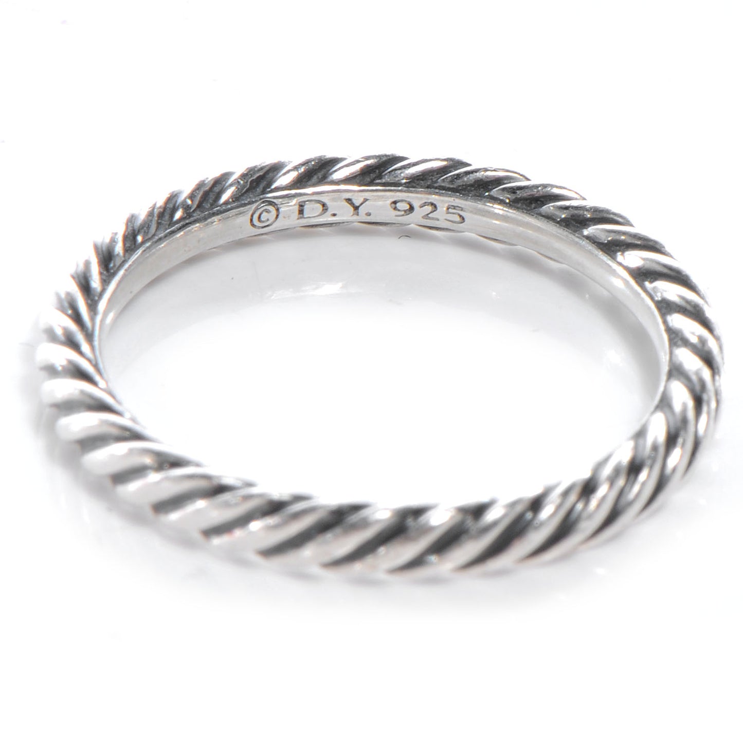 Sterling Silver Cable Classics Band Ring 54 7