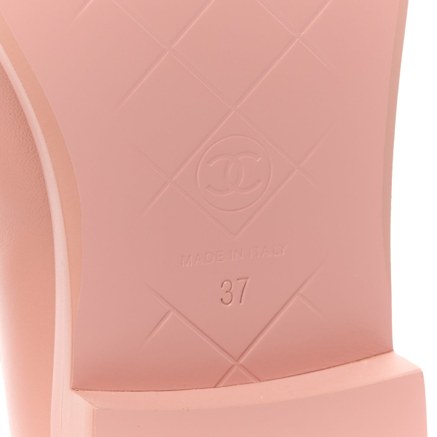Lambskin Quilted CC Turnlock Loafers 37 Dark Pink