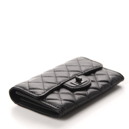 Chanel Aged Calfskin Quilted 2.55 Reissue Medium Flap Wallet So Black 4 of 8