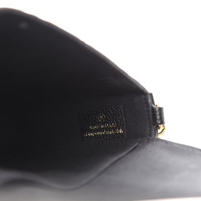Louis Vuitton Empreinte Pochette Felicie Chain Wallet Black 9 of 15
