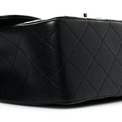 Chanel Caviar Quilted Jumbo Double Flap Black 9 of 11