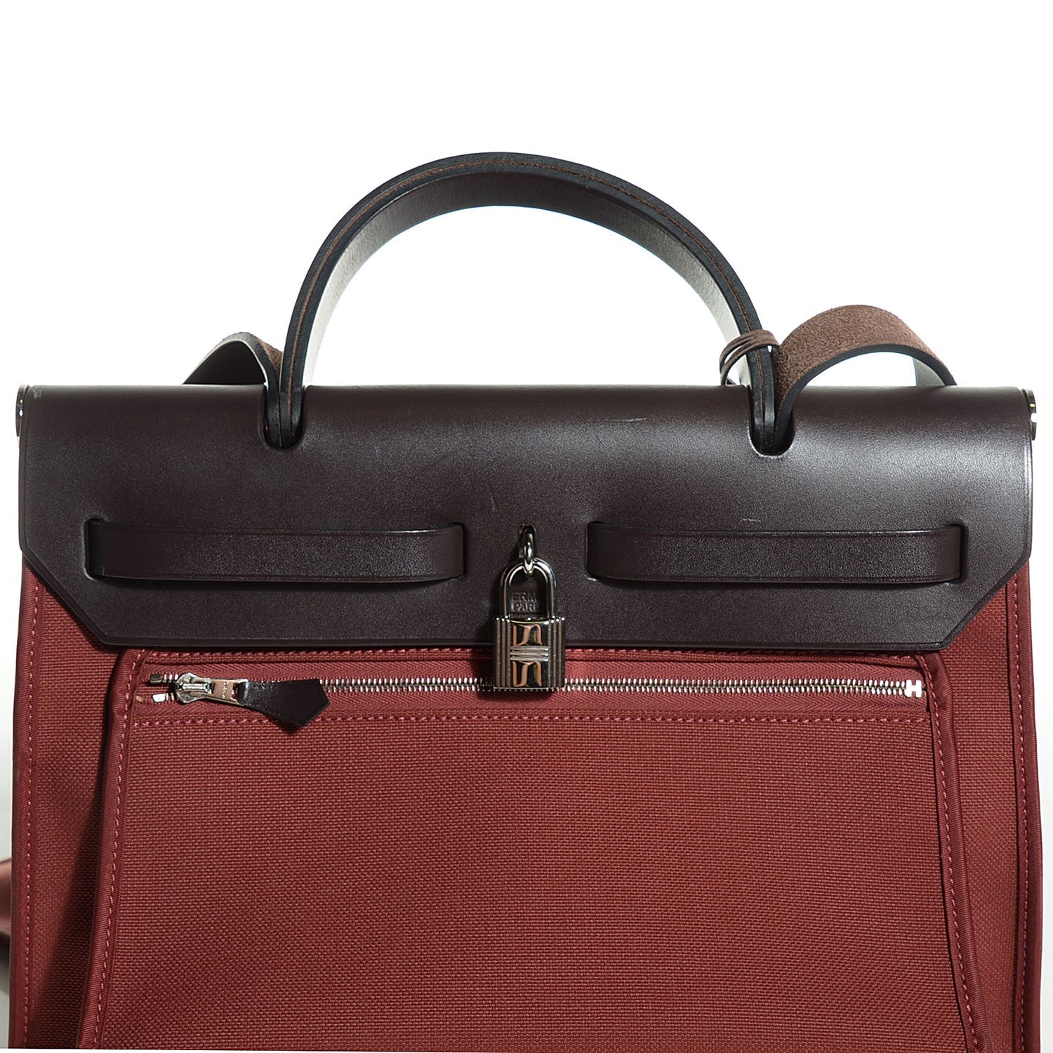 Hermes Toile Vache Hunter Herbag Zip 31 PM Rouge H Ebene 20 of 21