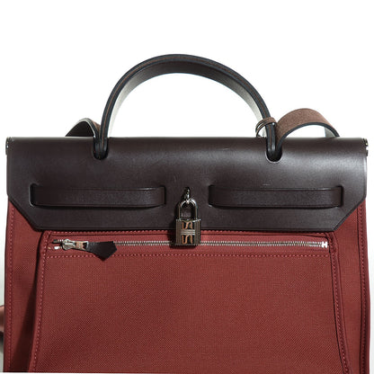 Hermes Toile Vache Hunter Herbag Zip 31 PM Rouge H Ebene 20 of 21