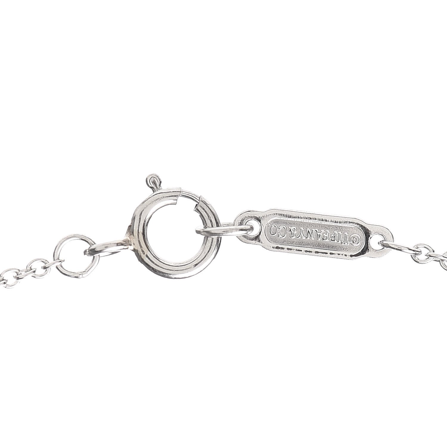 Tiffany Platinum Diamond .30ctw Aria Pendant Necklace 5 of 5