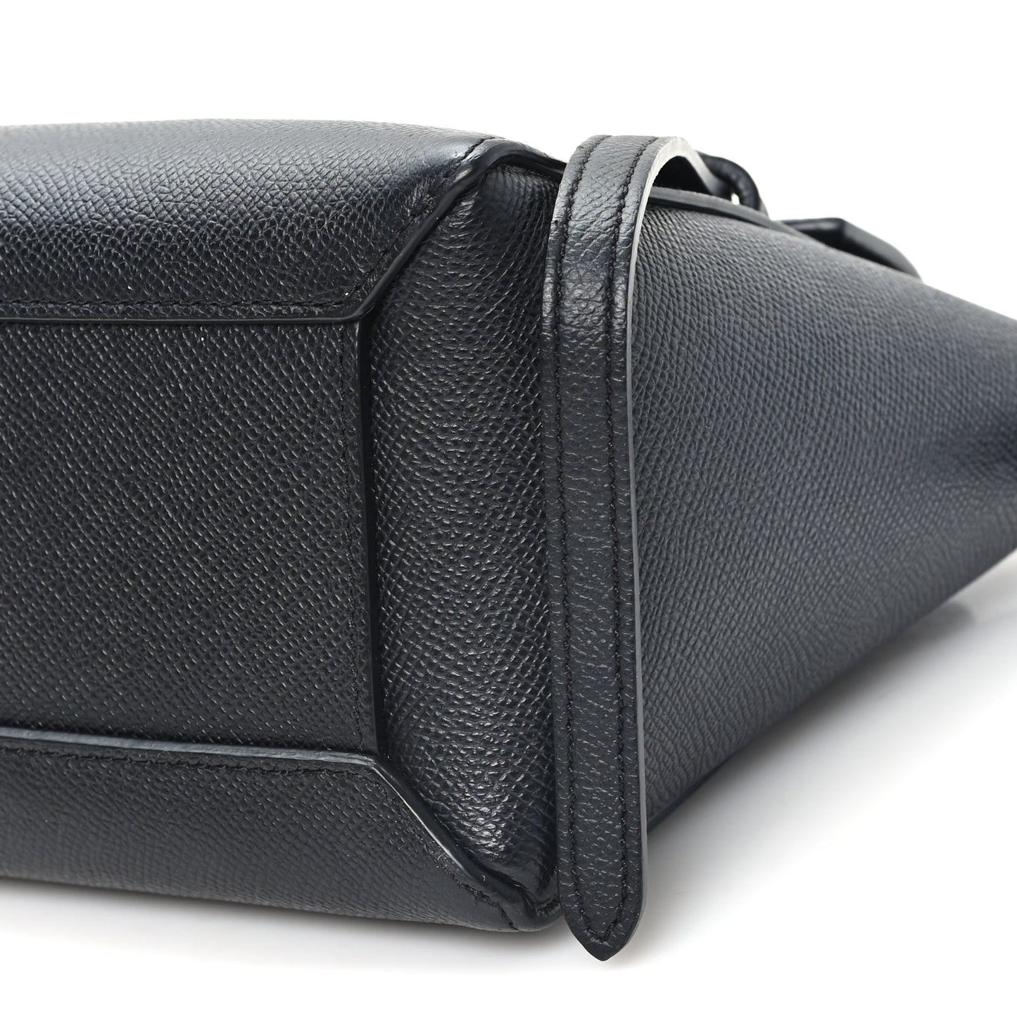 Grained Calfskin Nano Belt Bag Black