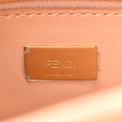 Fendi Vitello Grace Intreccio Mini Peekaboo Iconic Satchel Light Rose 6 of 9