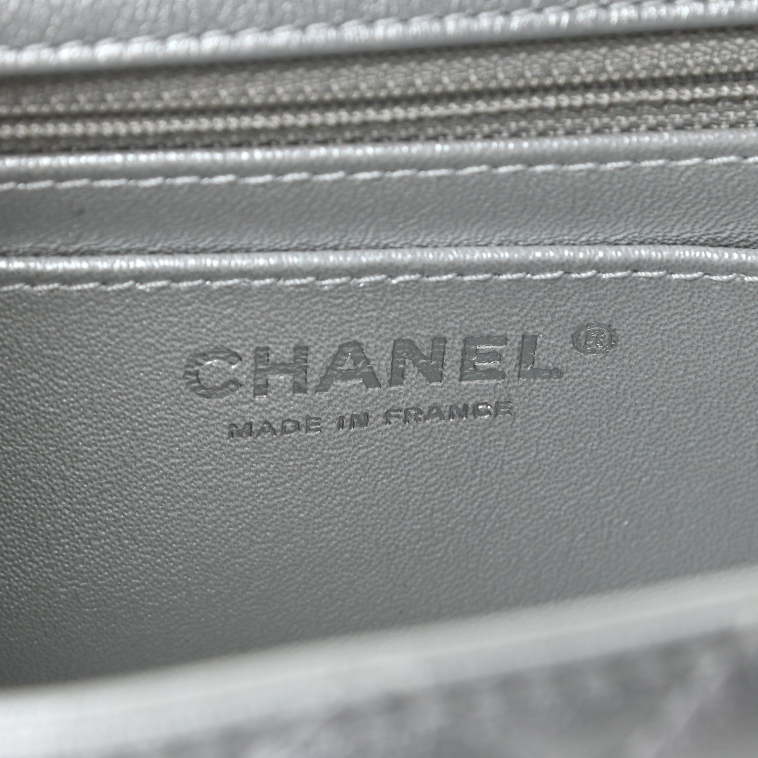 Chanel Metallic Grained Calfskin Quilted 2.55 Reissue Mini Flap Silver 6 of 11