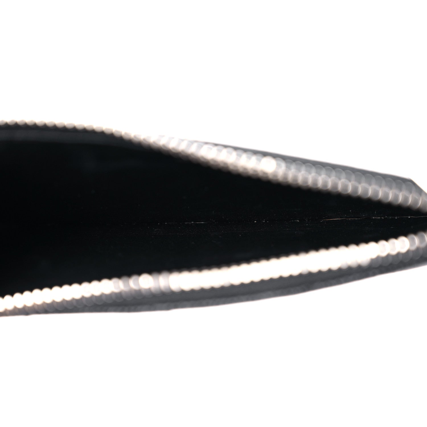 Saint Laurent Monogram Grain de Poudre 5 Fragments Zip Pouch Card Holder Black 5 of 11
