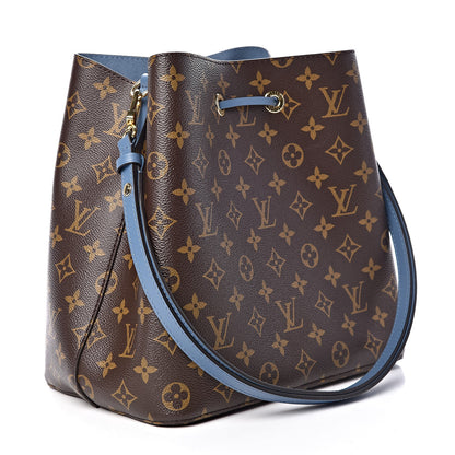 Louis Vuitton Monogram Neonoe MM Blue Jean 3 of 9