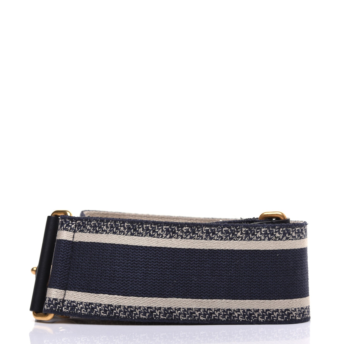 Canvas Embroidered Shoulder Strap Blue