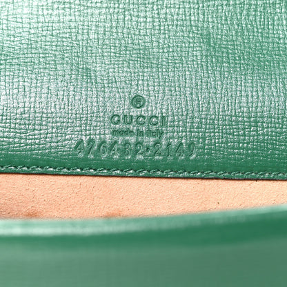 Gucci Azalea Calfskin Enamel Super Mini Dionysus Shoulder Bag New Shamarock Emerald 6 of 9