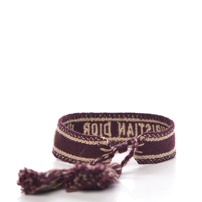Christian Dior Woven Cotton J'Adior Friendship Bracelet Set 3 of 5