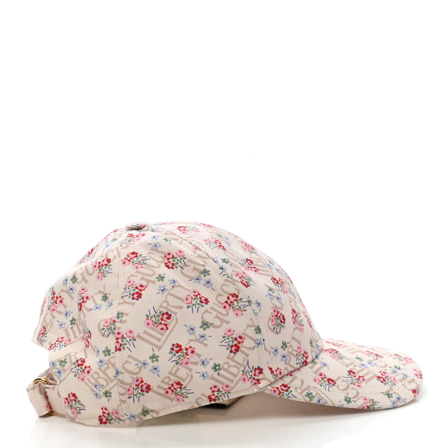 X LIBERTY OF LONDON Canvas Floral Print Baseball Hat M White