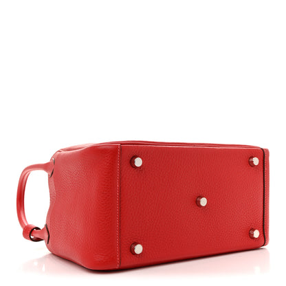 Hermes Taurillon Clemence Verso Lindy 26 Rouge Casaque Bougainvillea 4 of 14