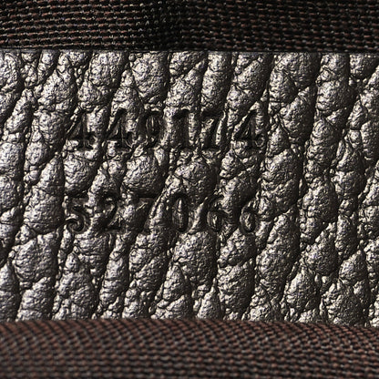 Gucci Monogram Dollar Calfskin Belt Bag Beige Ebony Testa di Moro Marrone Scuro 7 of 11