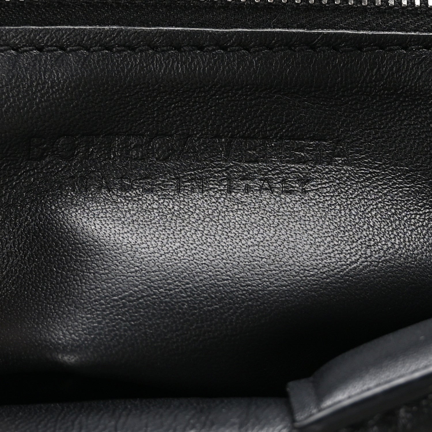 Bottega Veneta Lambskin Maxi Intreccio Padded Chain Cassette Crossbody Bag Black 6 of 14