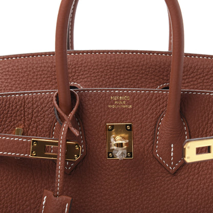Hermes Togo Birkin 25 Sienne 6 of 12