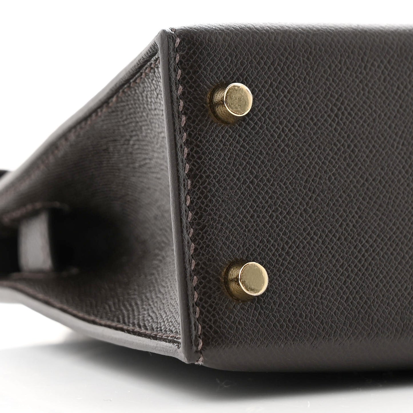 Madame Calfskin Mini Kelly Sellier 20 Bai Brun