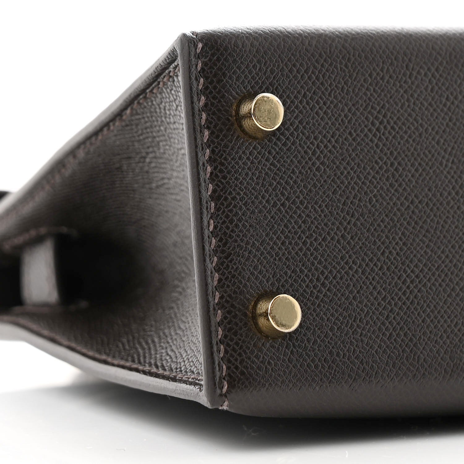 Hermes Madame Calfskin Mini Kelly Sellier 20 Bai Brun 8 of 10