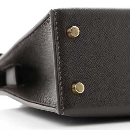 Hermes Madame Calfskin Mini Kelly Sellier 20 Bai Brun 8 of 10
