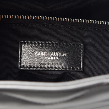 Saint Laurent Calfskin Y Quilted Monogram Medium Loulou Backpack Asphalt 7 of 10