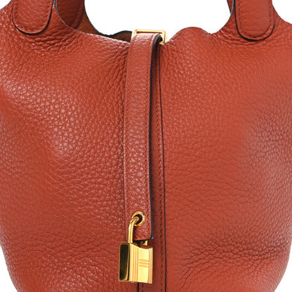 Hermes Taurillon Clemence Picotin Lock 18 PM Cuivre 7 of 11
