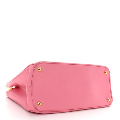 Prada Saffiano Galleria Double Zip Tote Geranio Geranio 4 of 10