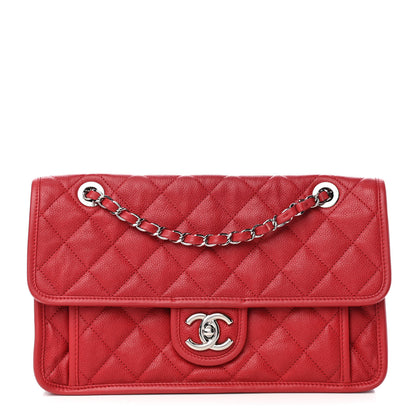 Chanel Caviar Quilted Large French Riviera Flap Red 1 of 10