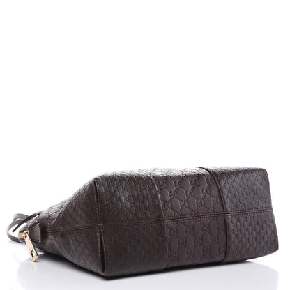 Gucci Guccissima Medium Bree Shoulder Bag Chocolate 4 of 12