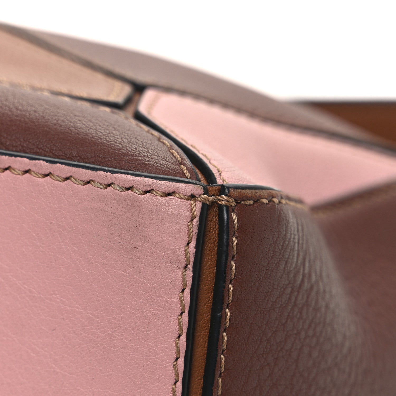 Loewe Calfskin Small Puzzle Bag Tan Medium Pink 11 of 11