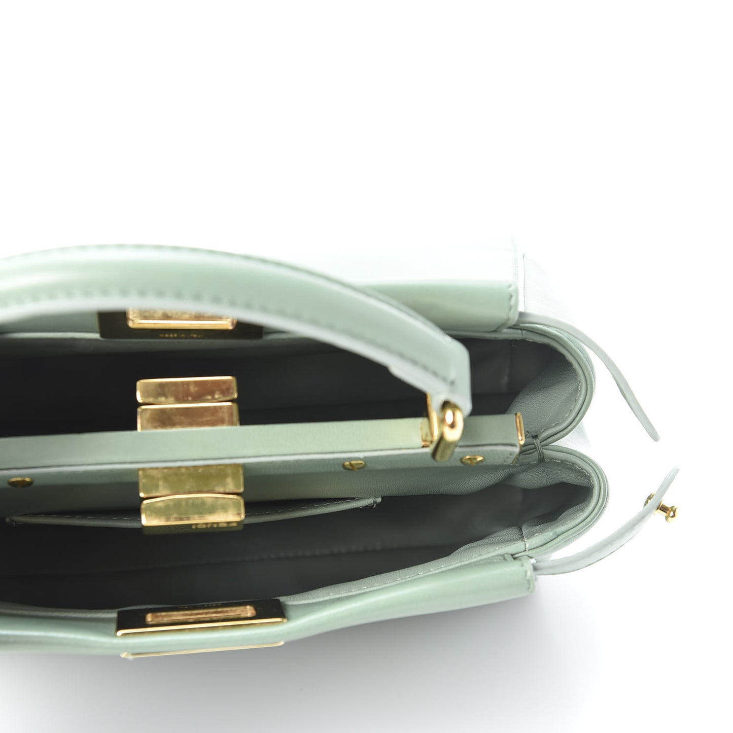 Nappa Mini Peekaboo Iconic Satchel Menta