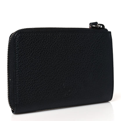 Christian Louboutin Calfskin Panettone Studded Wristlet Wallet Black 3 of 8