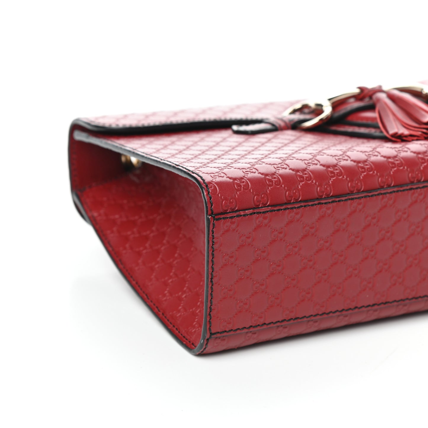 Microguccissima Medium Emily Chain Shoulder Bag Red