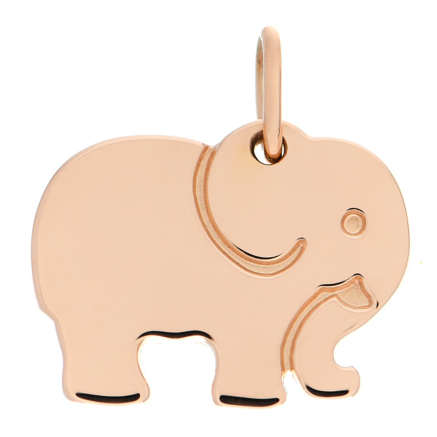 Tiffany 18K Rose Gold Elephant Never Forgets Charm 1 of 3