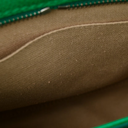 Alexander McQueen Pebbled Calfskin Mini Padlock Tote Emerald 13 of 15