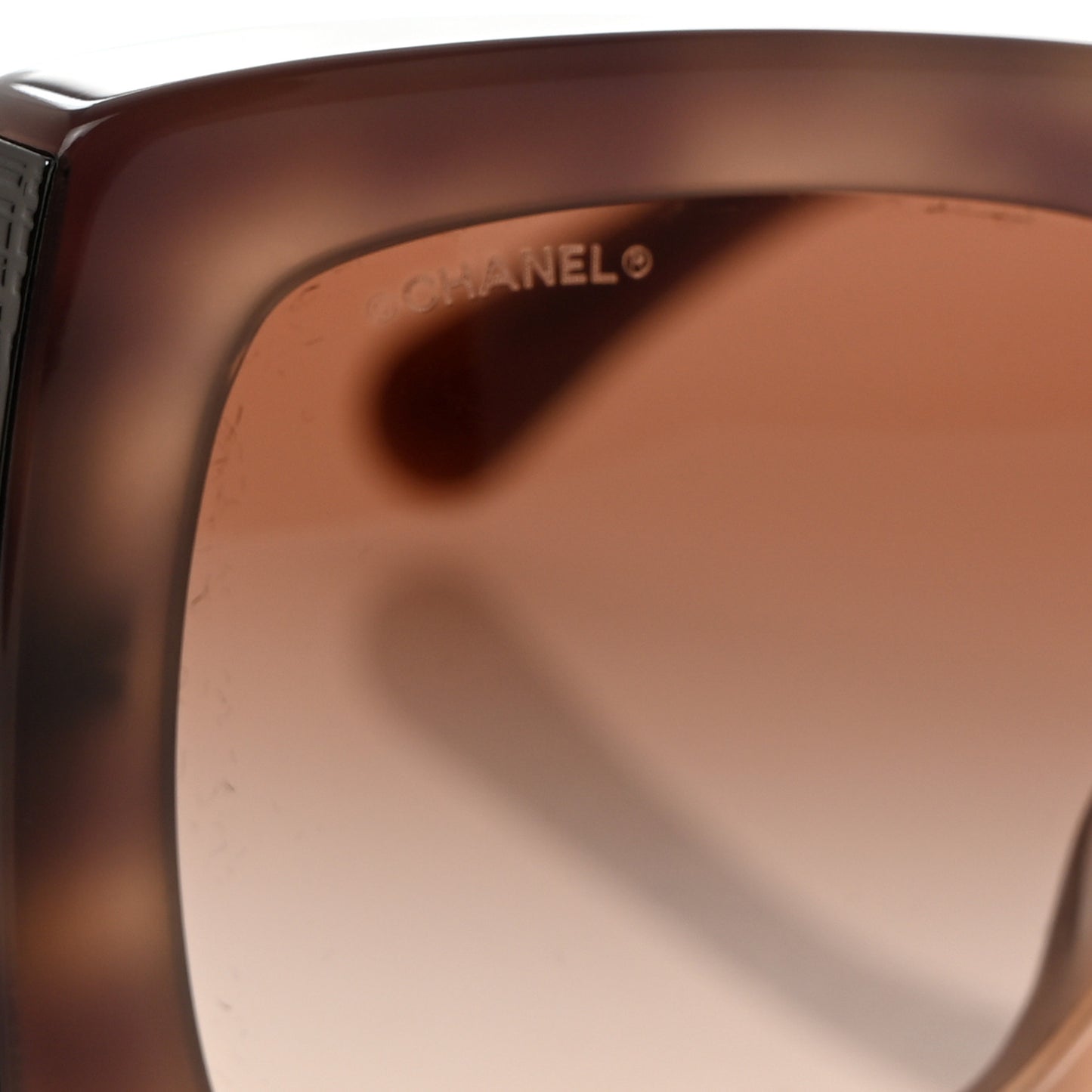 Acetate Rectangle Sunglasses 5435-A Brown