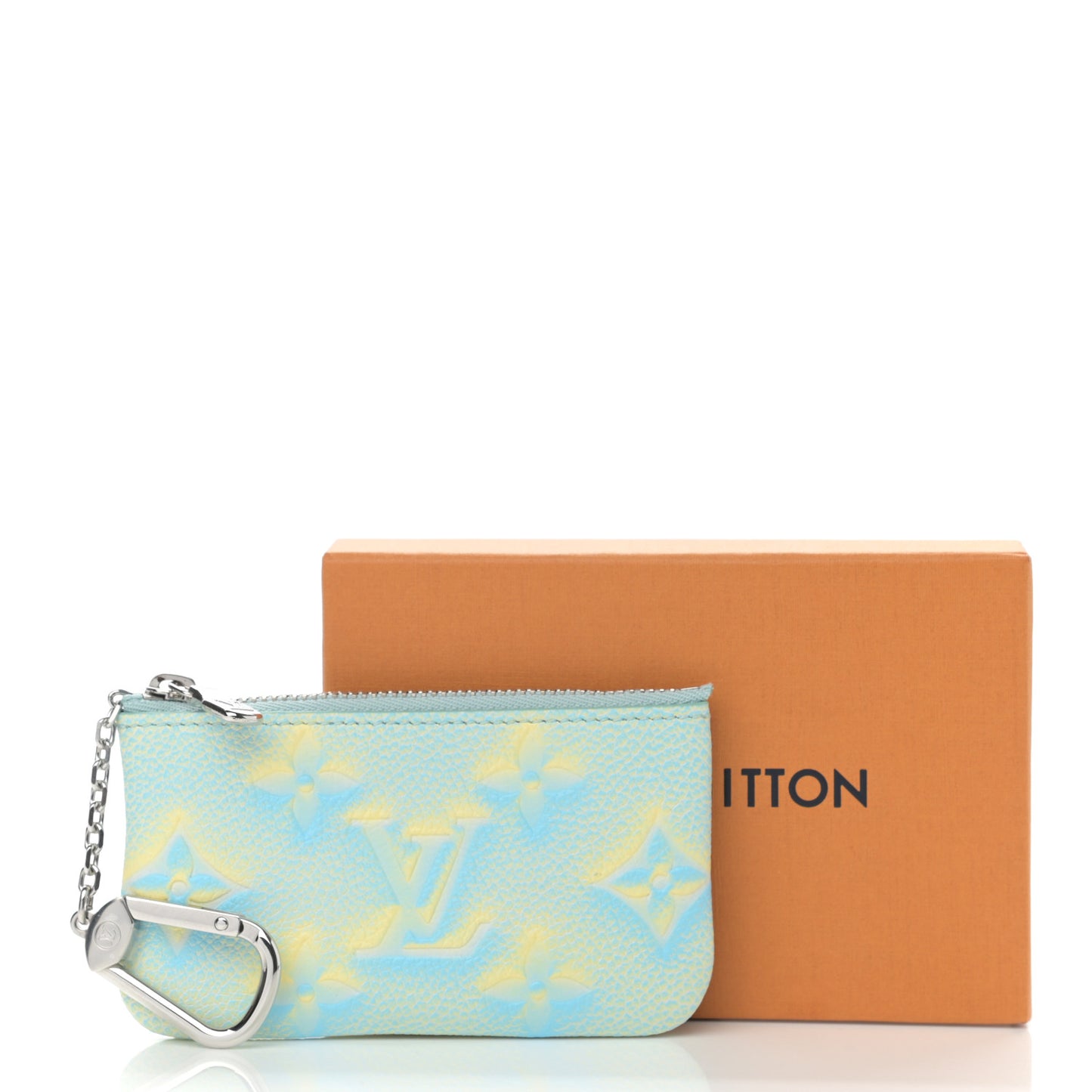 Empreinte Monogram Summer Stardust Key Pouch Water Green