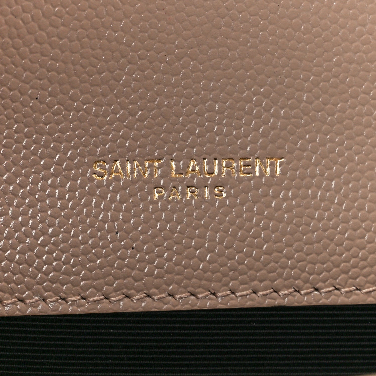 Saint Laurent Grain De Poudre Textured Mixed Matelasse Triquilt Small Monogram Satchel Dark Beige 6 of 13
