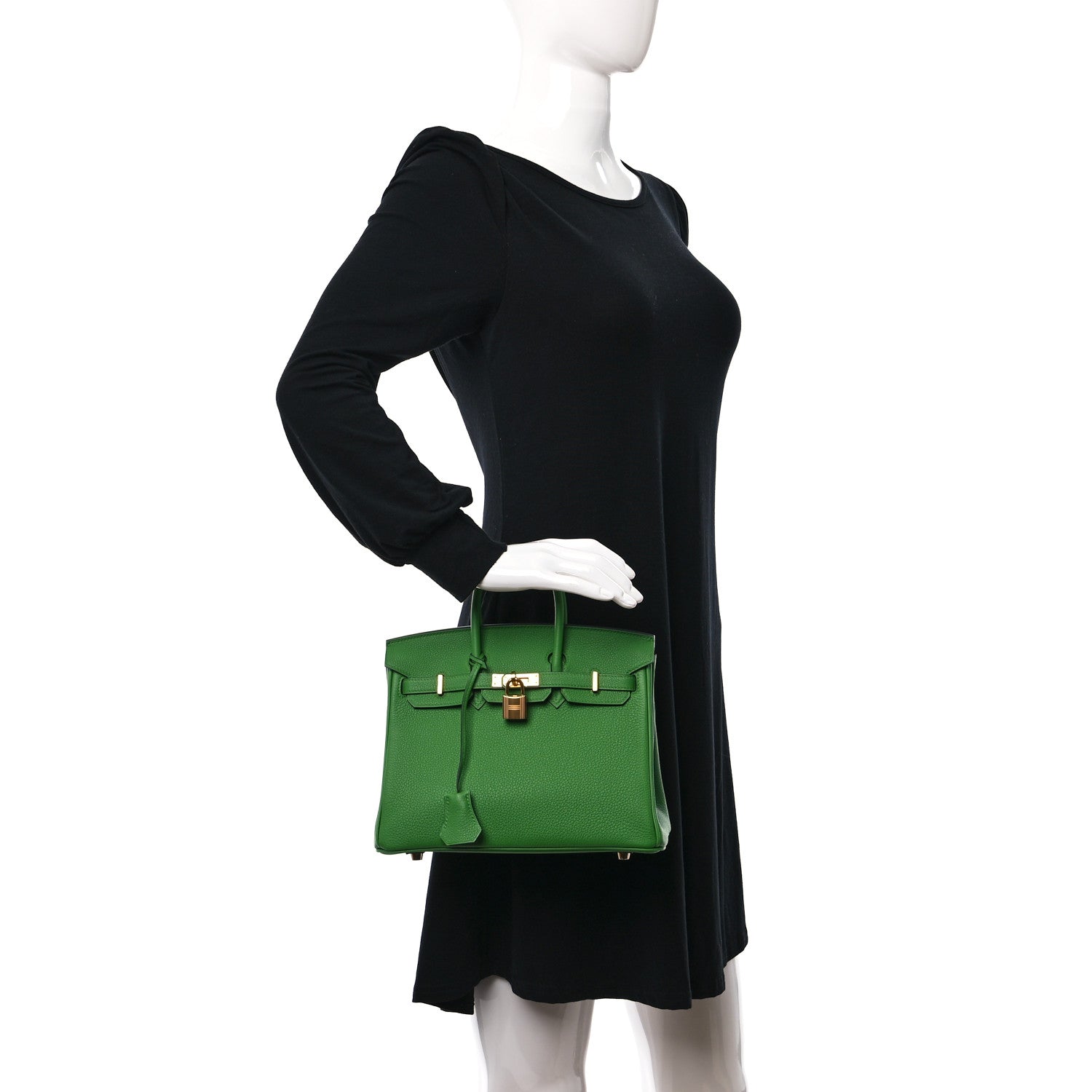 Hermes Togo Birkin 25 Vert Yucca 2 of 12