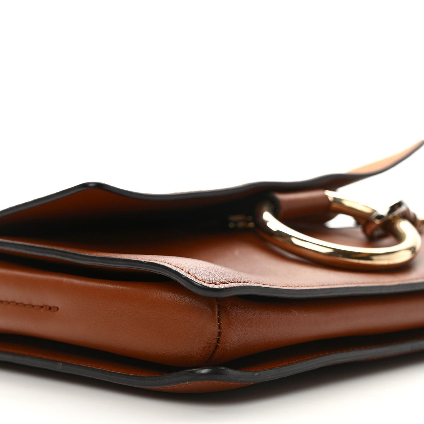 Suede Calfskin Mini Faye Shoulder Bag Tobacco