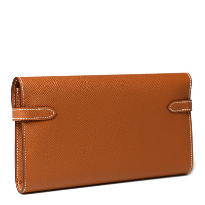 Hermes Epsom Kelly Longue Wallet Gold 3 of 7