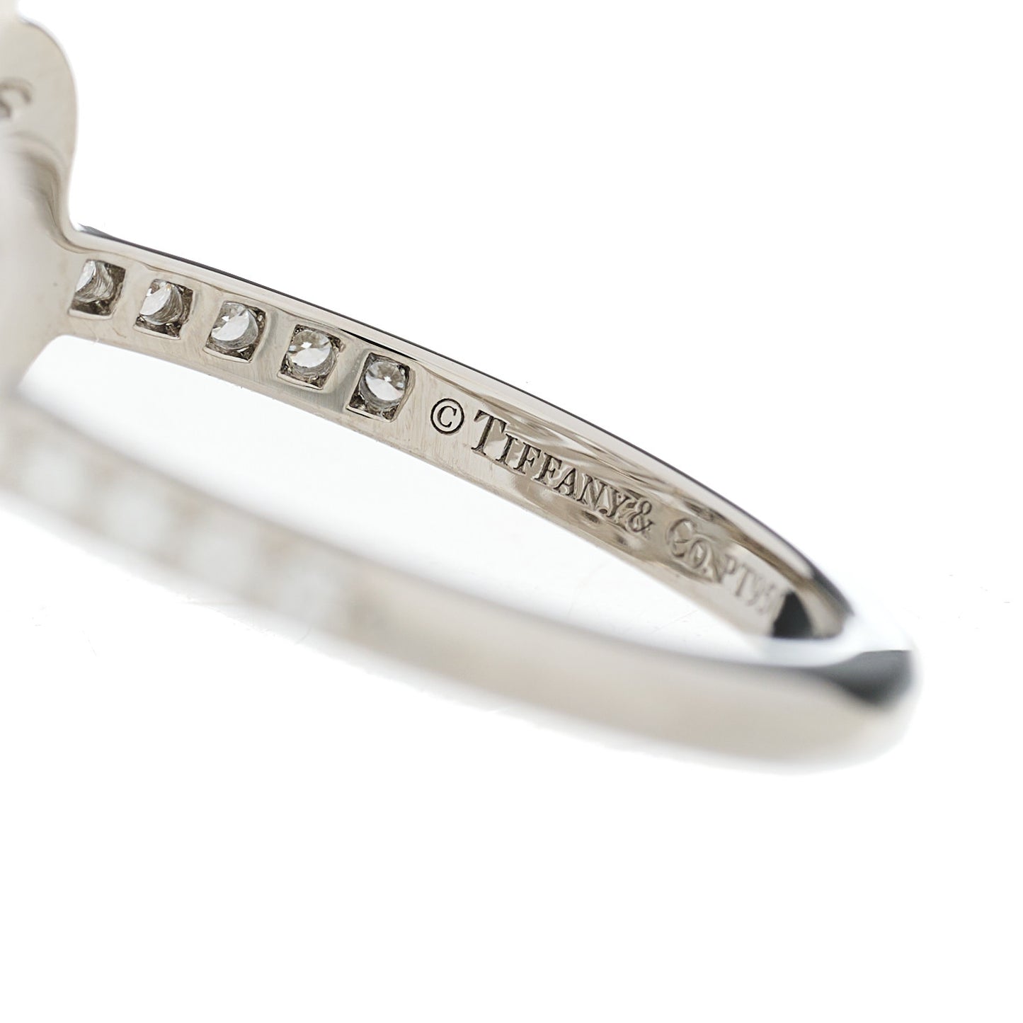 Platinum Diamond Enchant Double Heart Ring 52 6