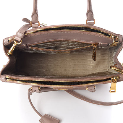Prada Saffiano Small Galleria Double Zip Tote Cammeo 8 of 11