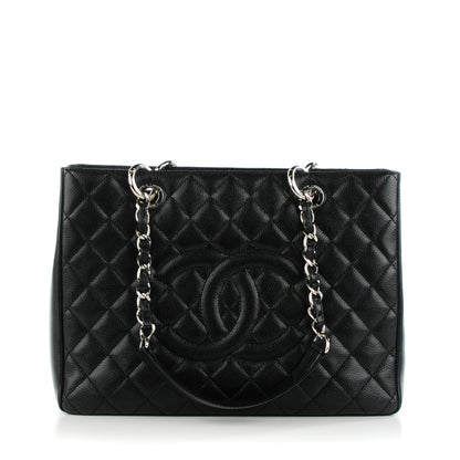 Chanel Caviar Quilted Grand Shopping Tote GST Black 1 of 8
