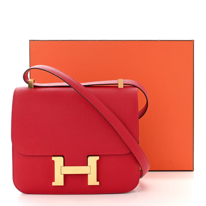 Hermes Epsom Constance 24 Rouge Casaque 11 of 11