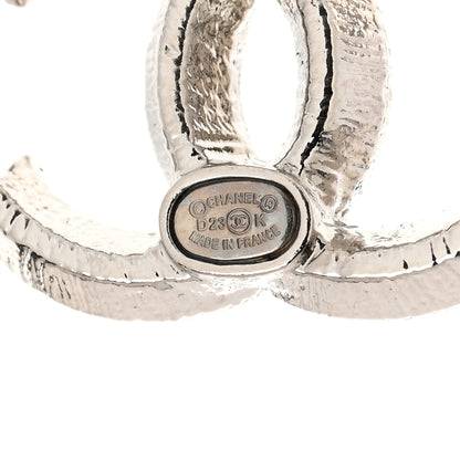 Chanel Crystal CC Earrings Silver 4 of 5