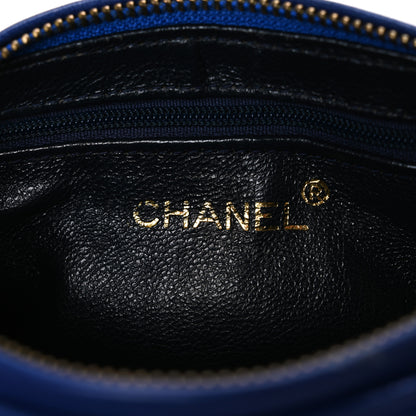 Chanel Lambskin Diamond Quilted Small Shoulder Bag Blue 6 of 12